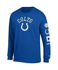 Champion Men's Royal Indianapolis Colts Seal Long Sleeve T-Shirt