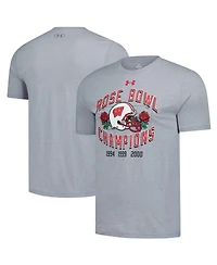 Under Armour Men's Gray Wisconsin Badgers Rose Bowl Reunion T-Shirt