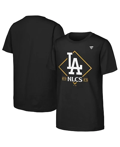 Fanatics Big Boys and Girls Black Los Angeles Dodgers 2025 National League Division Series Champions Locker Room T-Shirt