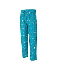 Concepts Sport Men's Aqua Miami Dolphins Mosaic All Over Print Pants