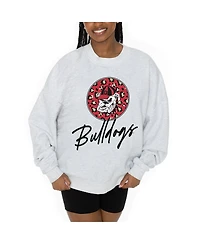 Gameday Couture Women's Ash Georgia Bulldogs Premium Fleece Pullover Sweatshirt