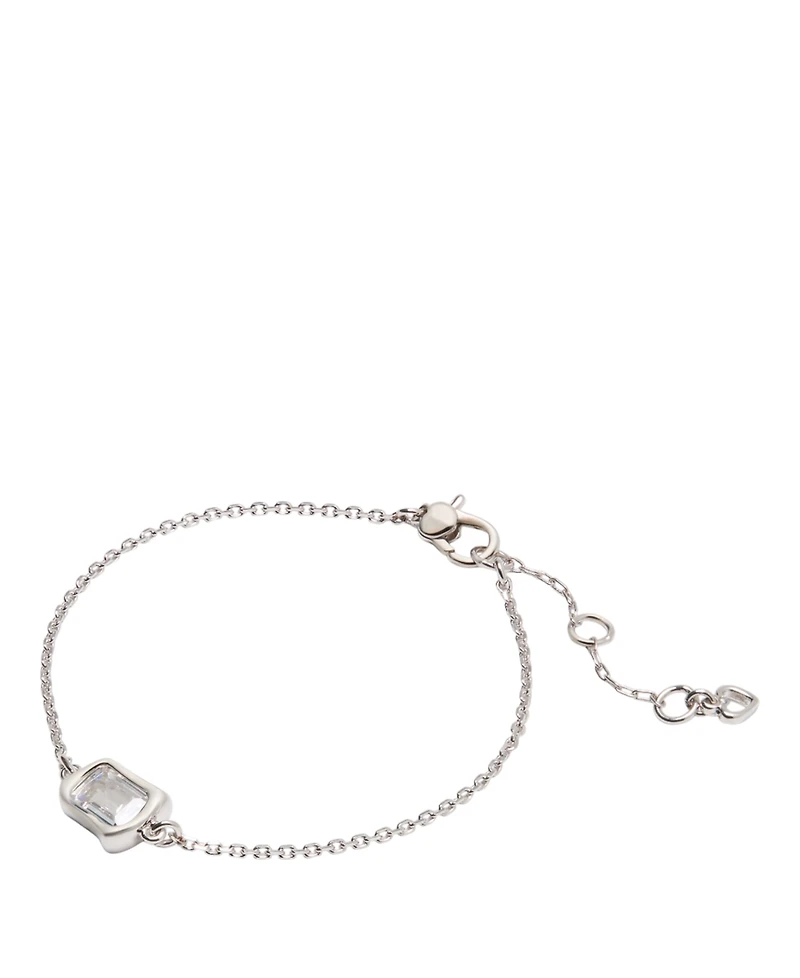 kate spade new york Cubic Zirconia Molten Glass Solitaire Bracelet (also in Silver-Tone)