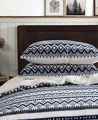 Eddie Bauer Shelton Fair Isle Plush 2-Pc. Comforter Set, Twin
