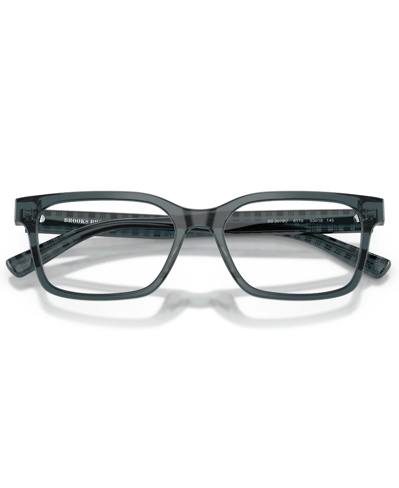B by Brooks Brothers Men's Square Eyeglasses, BB2078U
