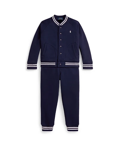 Polo Ralph Lauren Boys 2-7 Fleece Baseball Jacket & Jogger Pant Set