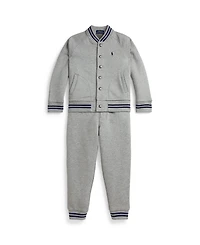 Polo Ralph Lauren Boys 2-7 Fleece Baseball Jacket & Jogger Pant Set