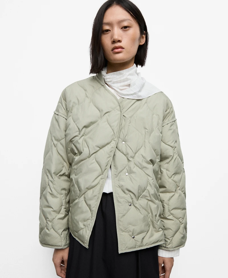 Mango Women's Oversize Quilted Anorak