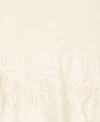 Mango Women's Floral-Embroidered Combined Dress