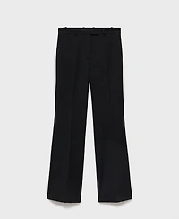 Mango Women's Mid-Rise Flare Pants