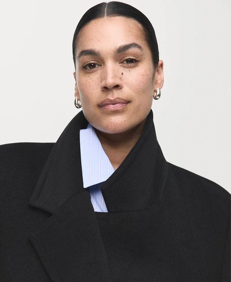 Mango Women's Double-Breasted Wool Coat