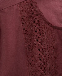 Mango Women's Embroidered Puff-Sleeve Blouse