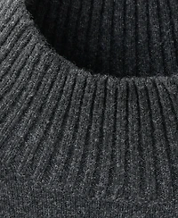 Mango Women's Cable-Knit Turtleneck Sweater