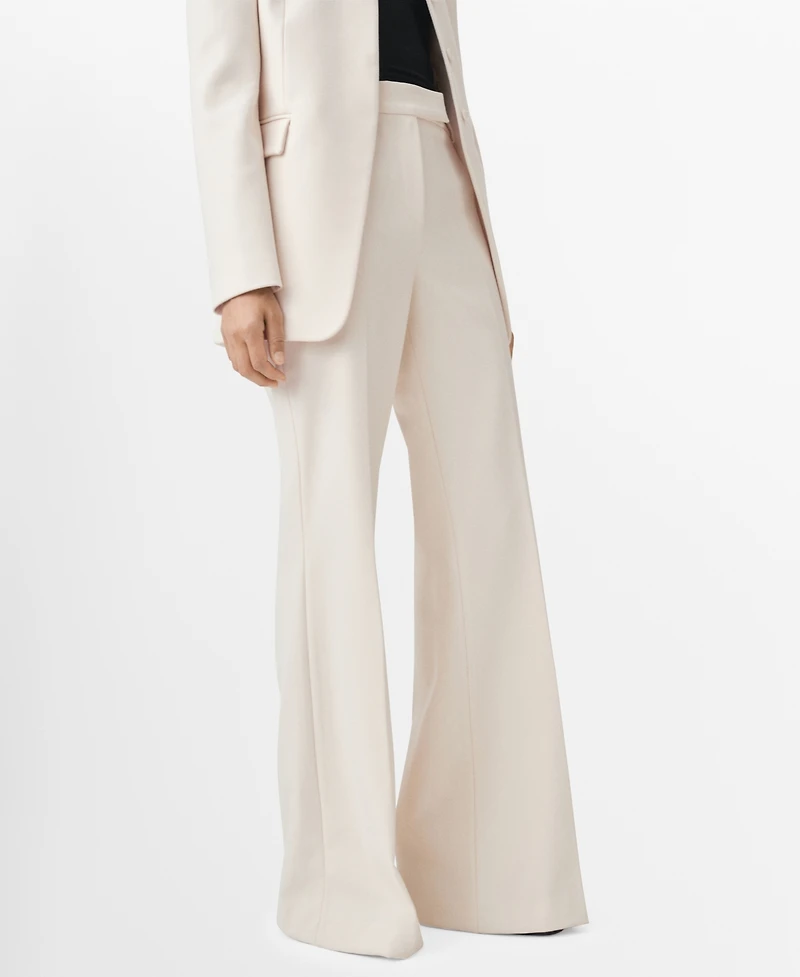 Mango Women's Flared Suit Pants