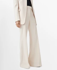 Mango Women's Flared Suit Pants