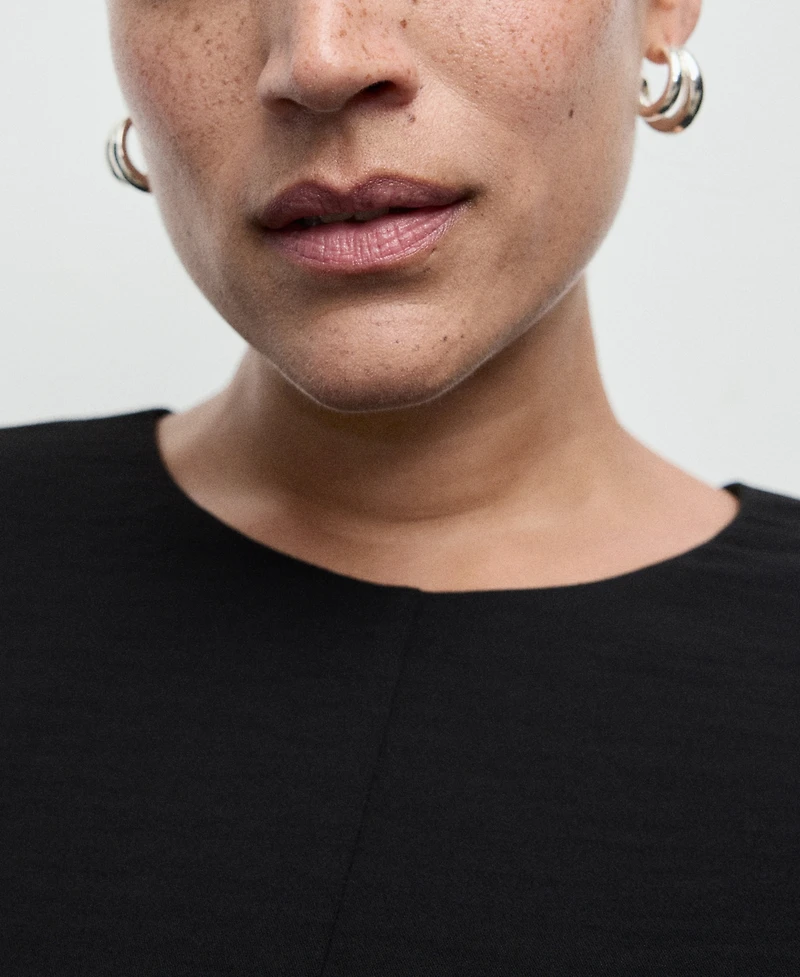 Mango Women's Ruched Long Jumpsuit