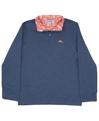Tommy Bahama Big Boys Quarter-Zip Long Sleeve Knit Shirt
