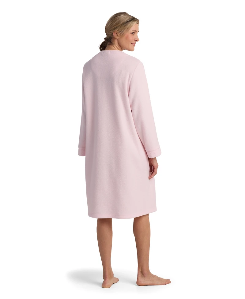 Miss Elaine Women's Long-Sleeve Solid Robe
