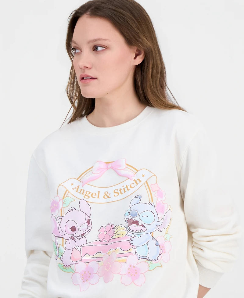Disney Juniors' Angel & Stitch Crewneck Sweatshirt
