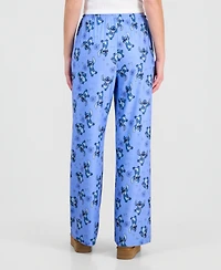 Disney Juniors' Stitch Valentine's Day Brushed Jersey Lounge Pants
