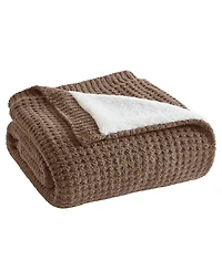 Madison Park Rowan Waffle Knit Chenille Throw, 50" x 60"