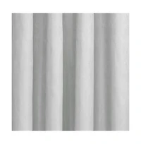 Thermaplus Margot 100% Blackout Subtle Textured Geometric Pattern Grommet Curtain Panel 52" x 63" White