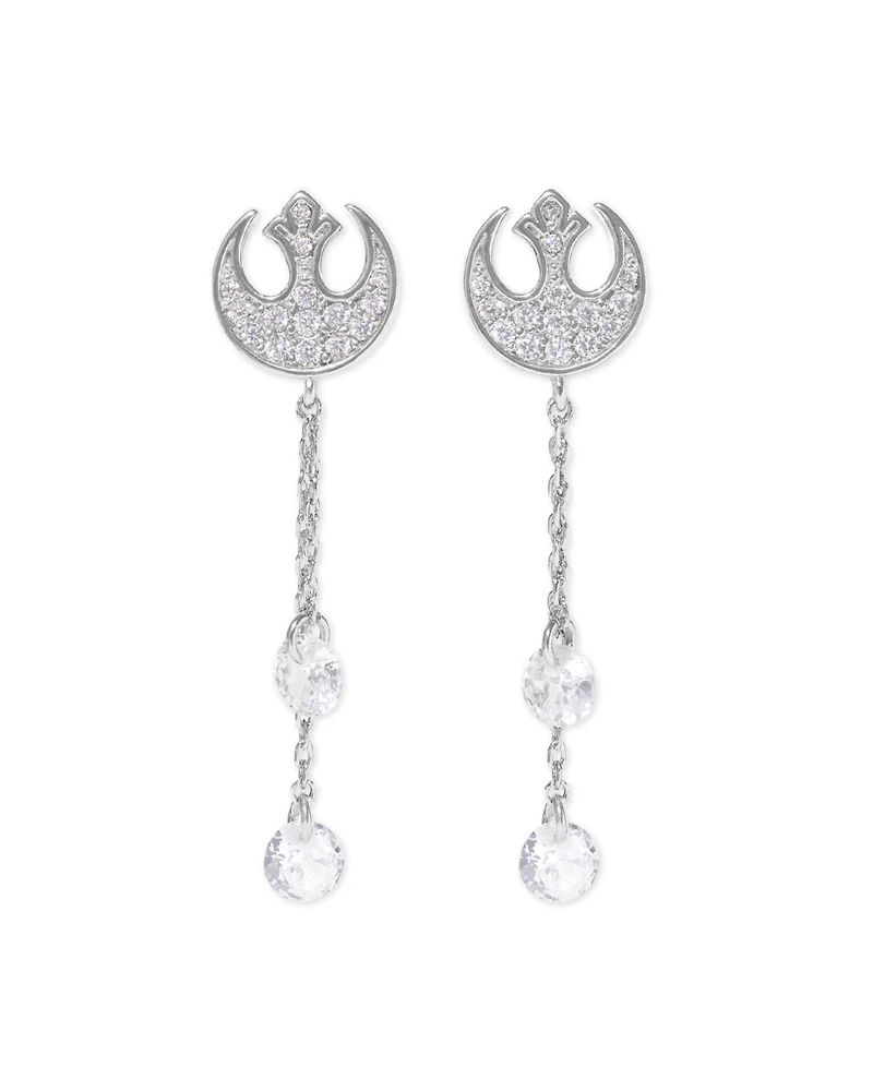 Girls Crew Crystal Star Wars Rebel Alliance Dangle Earrings