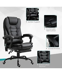 Vinsetto 7-Point Vibrating Massage Office Chair with High Back