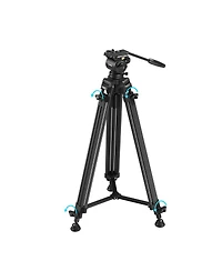 SmallRig AD14 3-Section Heavy-Duty Carbon Fiber Tripod with Fluid Head, Black