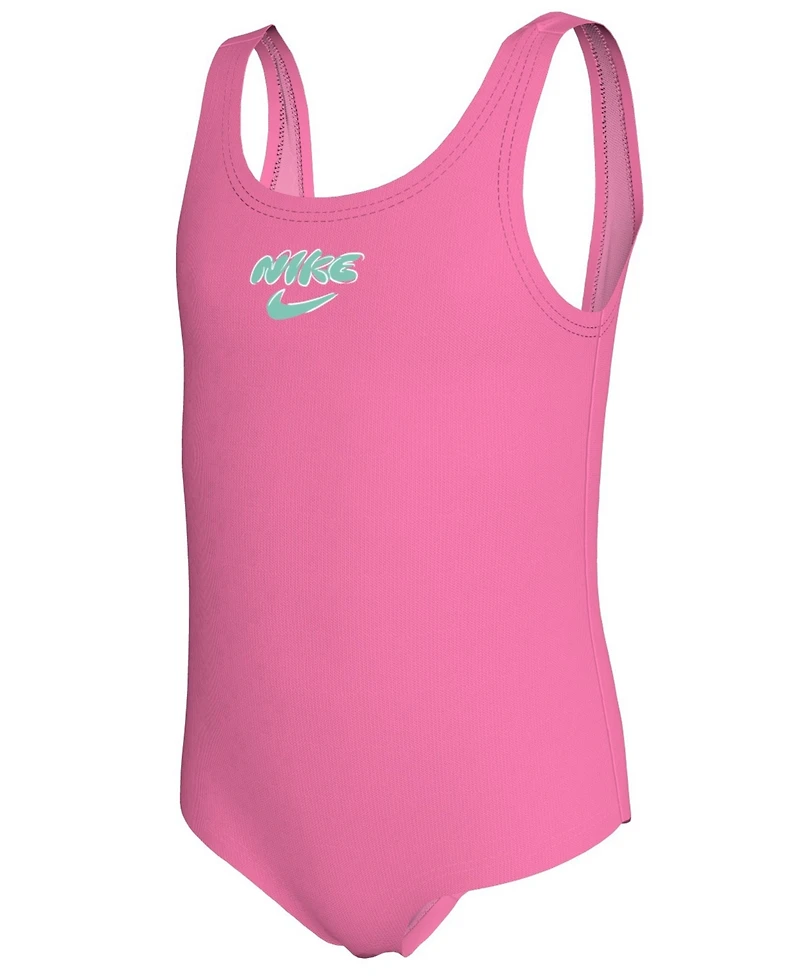 Nike Girls 4-6X Doodle Floral U-Back Swimsuit