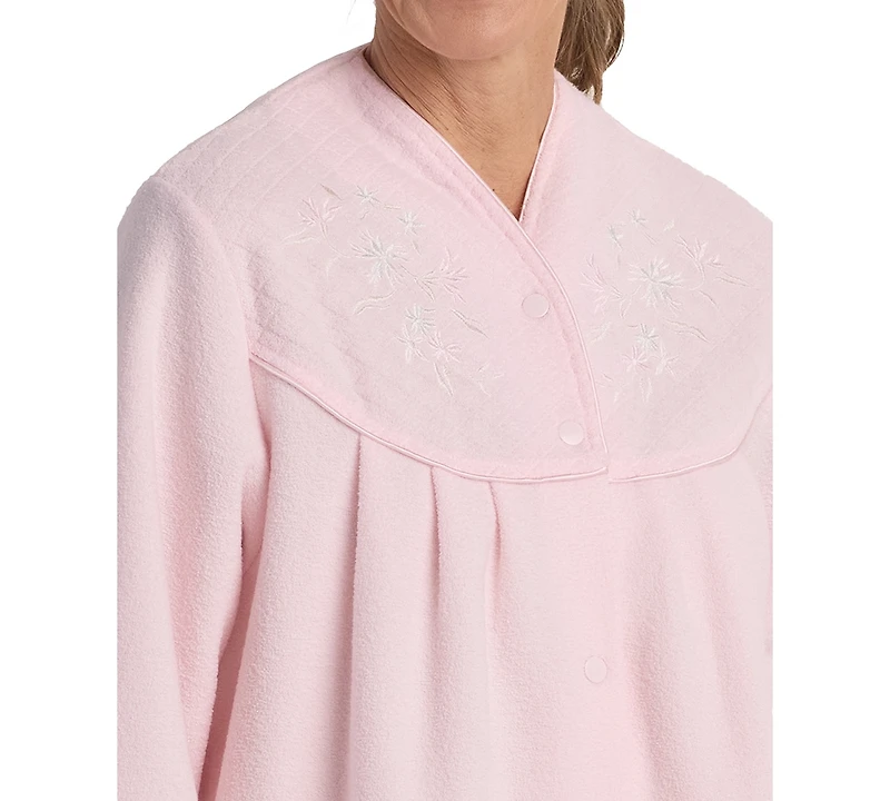Miss Elaine Women's Long-Sleeve Solid Robe
