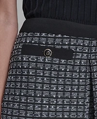 Karl Lagerfeld Paris Women's Tweed Mini Skirt