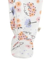 Huggies Baby Girls Printed Footed Crewneck Coverall