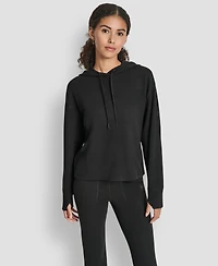 Dkny Women's Transcend Thermal Pull-On Hoodie