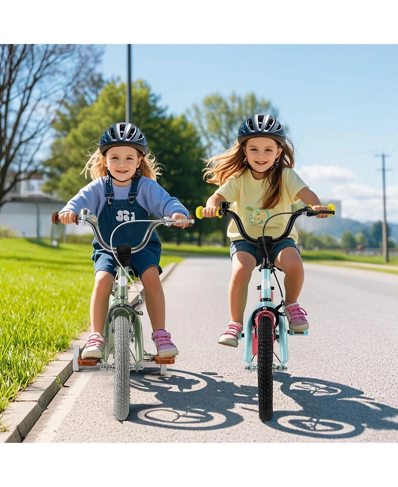 Sugift 16 inches Kids Bike with Adjustable Handlebar and Saddle