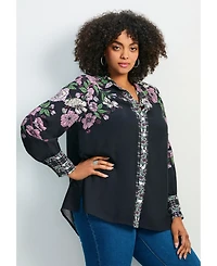 Avenue Women's La Luna Button Down Shirt