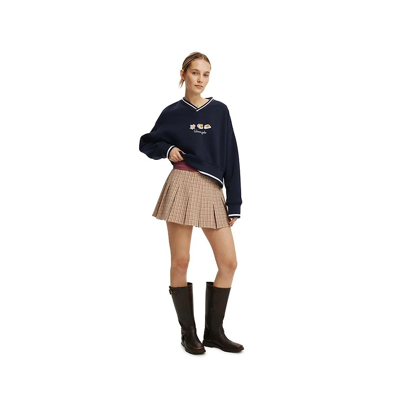 Cotton On Women's Licensed Cropped Sweatshirt