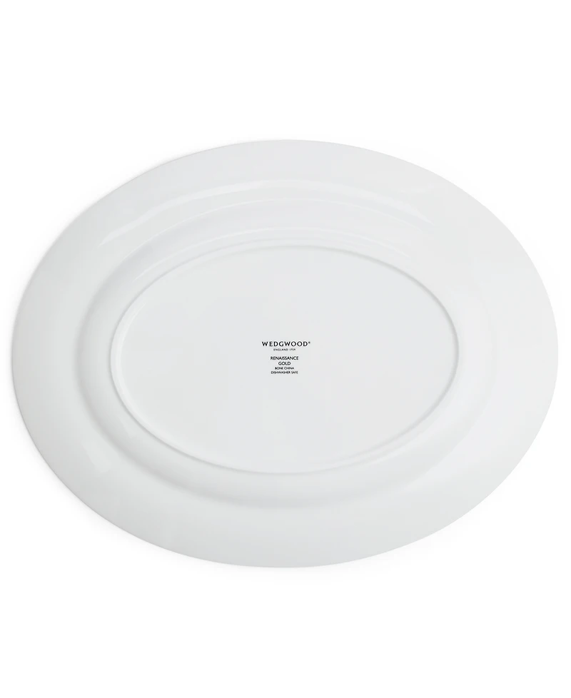 Wedgwood Renaissance Gold 13.75" Oval Platter