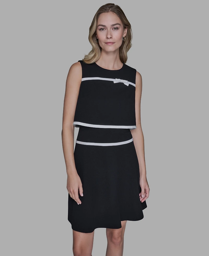Karl Lagerfeld Paris Women's Crewneck Dress