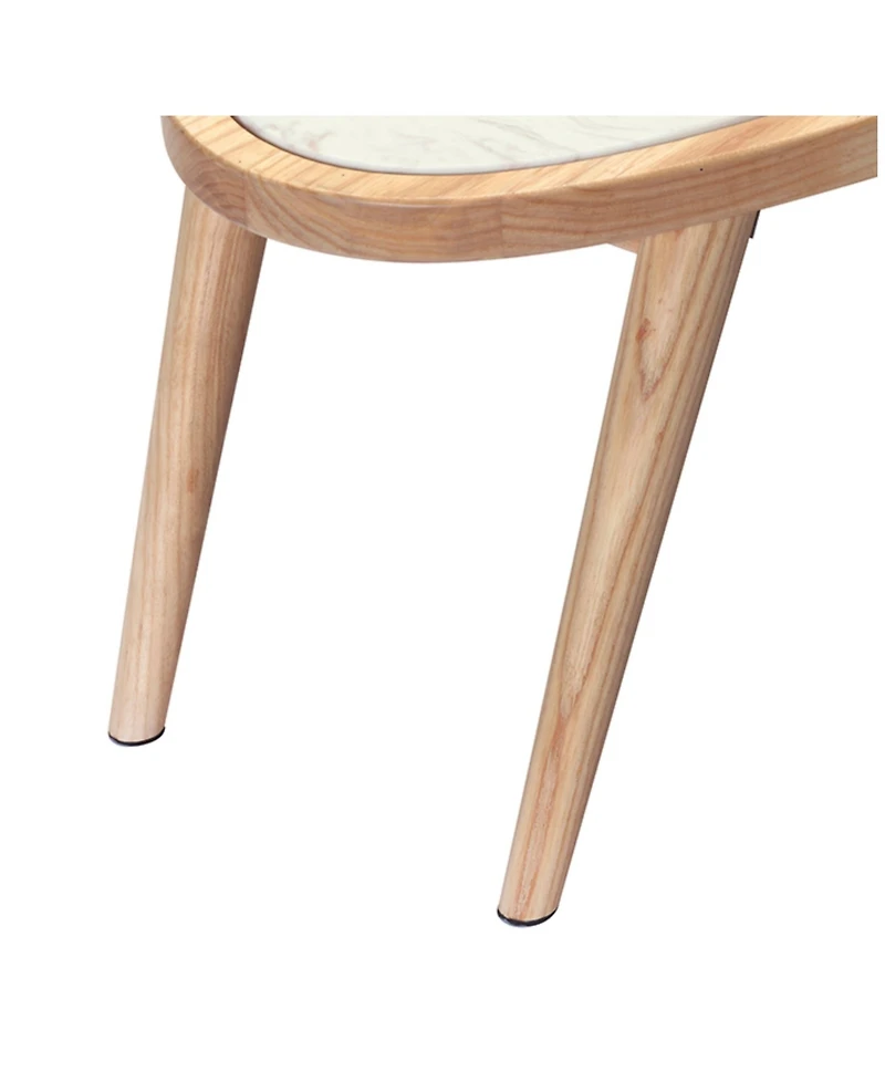 Legnoart 8" Ashwood Portable Picnic Table with Marble insert