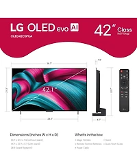 Lg Oled42C5PUA 42" 4K OLED Ultra Hd Smart Tv with a9 Ai Super Upscaling (2025)