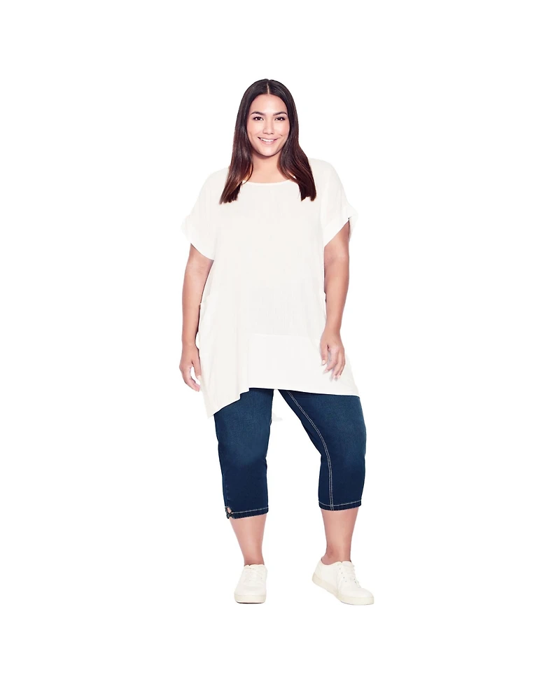 Avenue Women's Butter Denim Lattice Jean