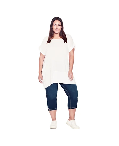 Avenue Women's Butter Denim Lattice Jean