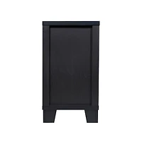 Merrick Lane Samson Three-Drawer Engineered Wood Buffet Sideboard Cabinet With Three Tempered Glass Doors For Dining Room/Kitchen