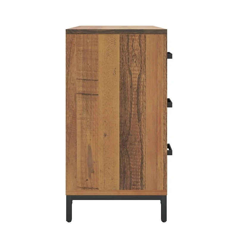 Chest of Drawers 29.5"x13.8"x27.6" Solid Wood Pine