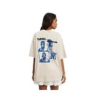 Cotton On Women's The Lcn Music Premium Boxy Graphic Tee