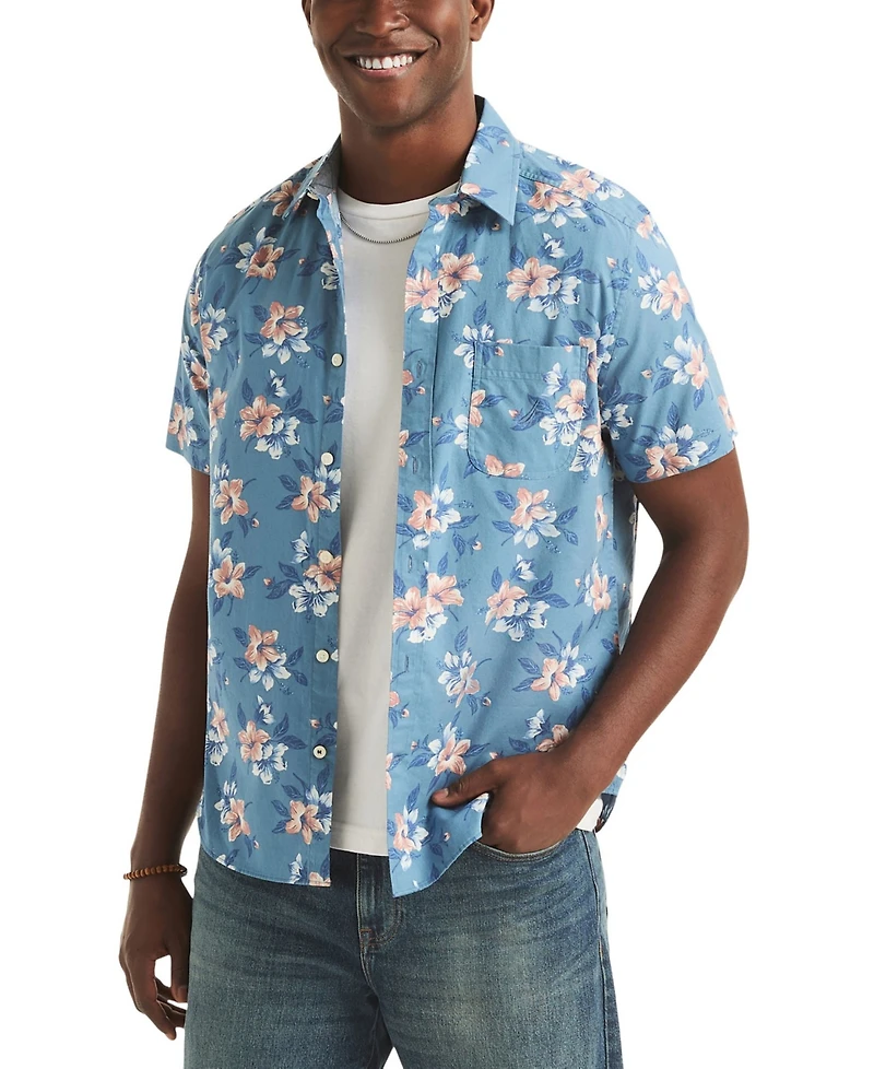 Nautica Men's Printed Short-Sleeve Shirt