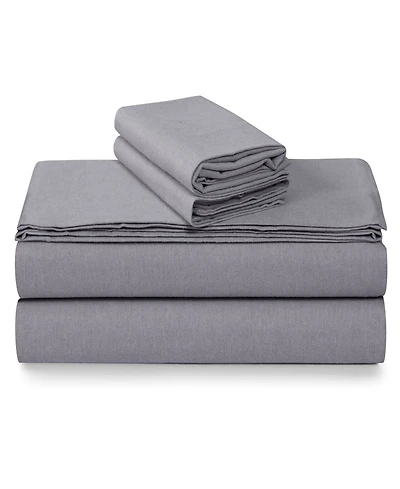Tribeca Living Portuguese Cotton 4-Pc. Extra Deep Pocket Sheet Set
