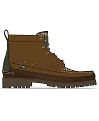 Polo Ralph Lauren Men's Round-Toe Lace-Up Boots