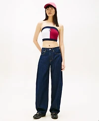 Tommy Jeans Women's Flag Badge Tube Top