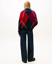 Tommy Jeans Women's Argyle Crewneck Sweater